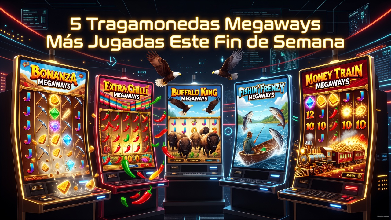 5 Tragamonedas Megaways Más Jugadas Este Fin de Semana