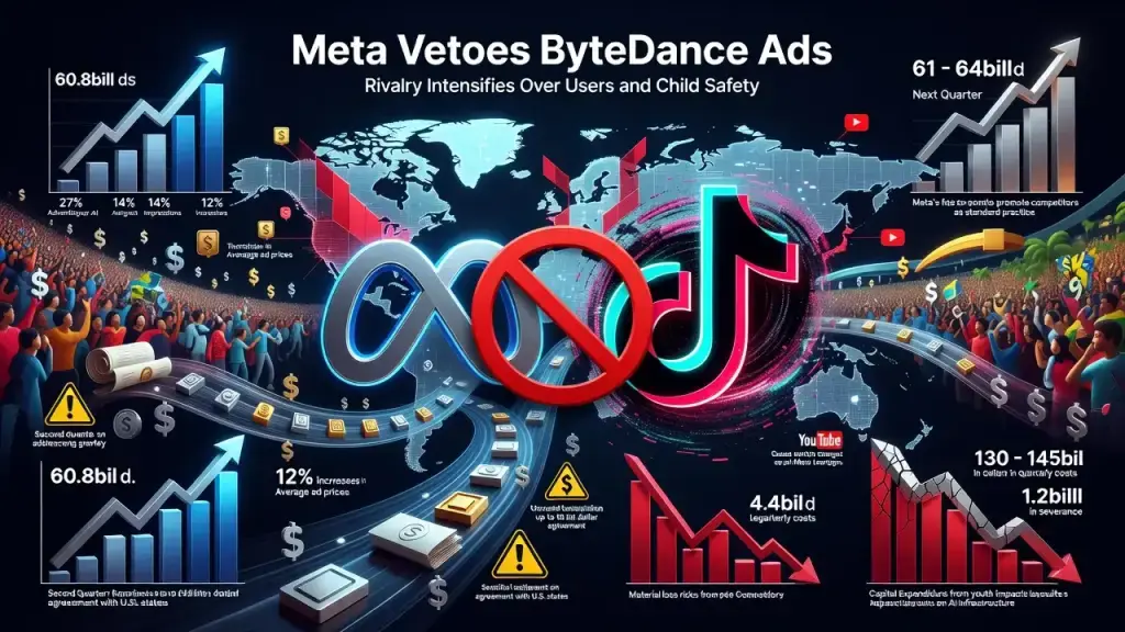 Meta veta publicidad de ByteDance y endurece su pulso con TikTok